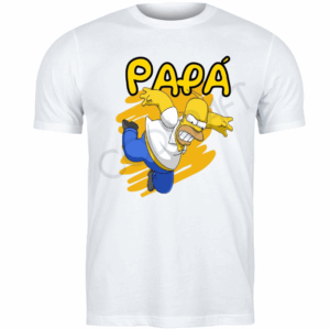 Polera blanca homero papá