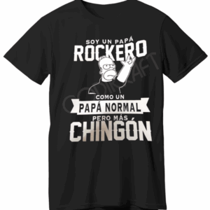 Polera soy un papá rockero