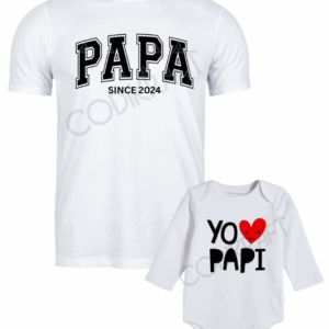 Polera y body papá since