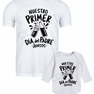 Polera y body nuestro primer dia del padre