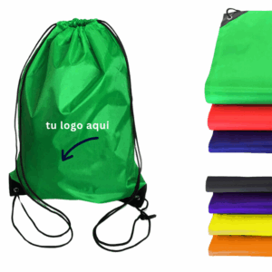 Mochila Morral Poliéster Con Puntas De Símil Cuero