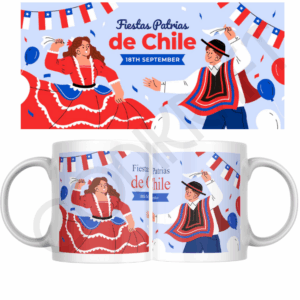 Tazón Blanco de 11oz Dieciocho