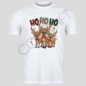Polera Ho ho ho tres Renos