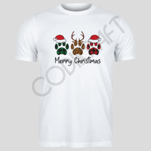 Polera Patitas Merry Christmas