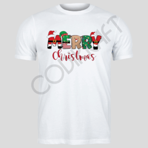 Polera Letras Merry Christmas