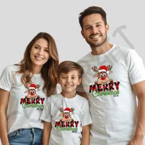 Pack Familiar con Polera Merry Christmas 2025