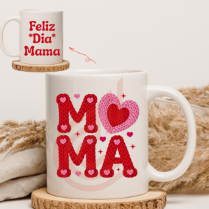 Tazón Blanco de 11oz Mamá Corazón