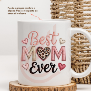 Tazón Blanco de 11oz Best Mom Ever