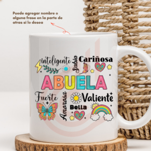 Tazón Blanco de 11oz Abuela Valiente