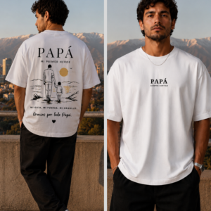Polera Oversize Papá Mi Primer Héroe